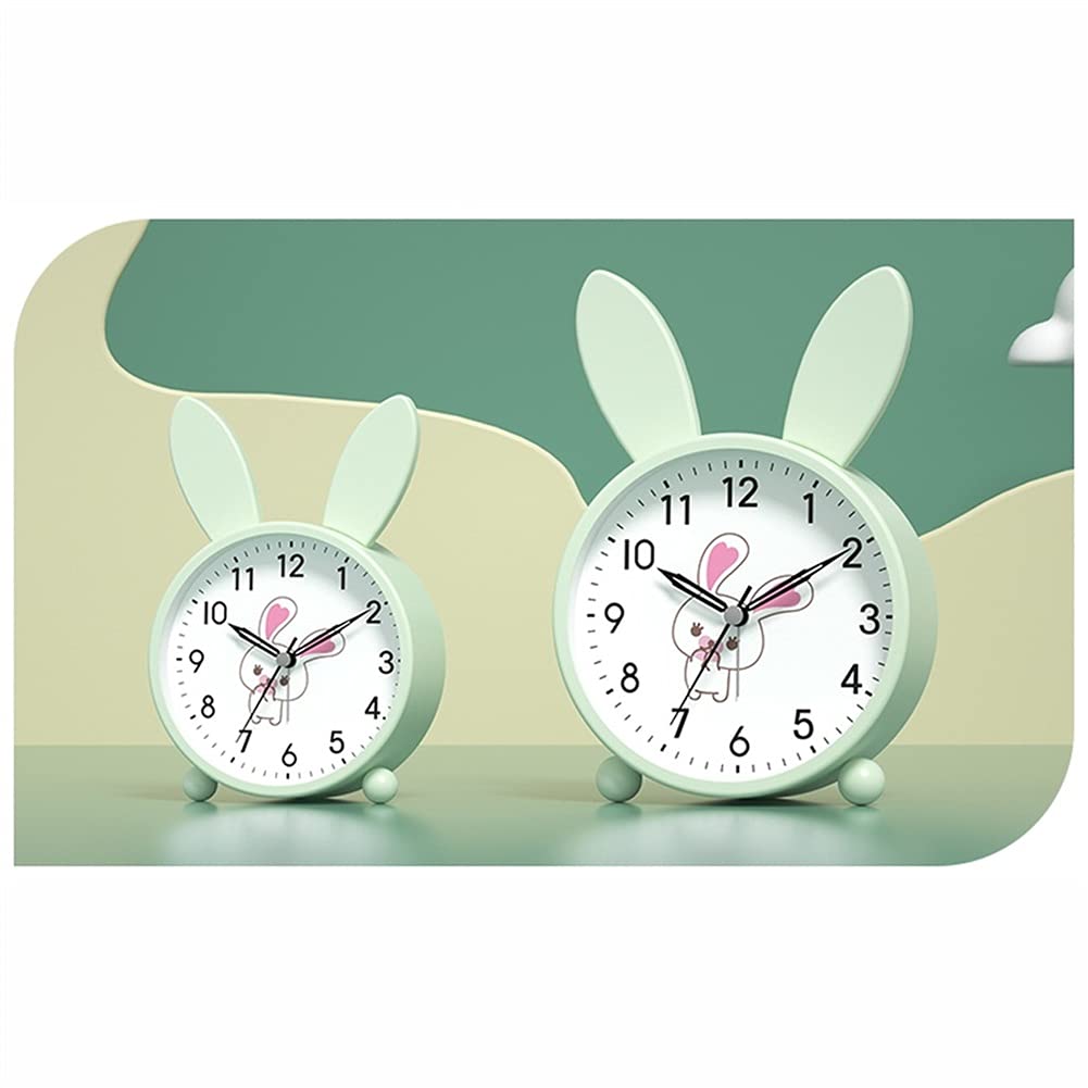 budzik Metalowa skorupa Mały budzik Miękkie światło Night Light Studio Sypialnia Mute Alarm Watch Specjalny Zegar Wózensu High Volion alarm(F)