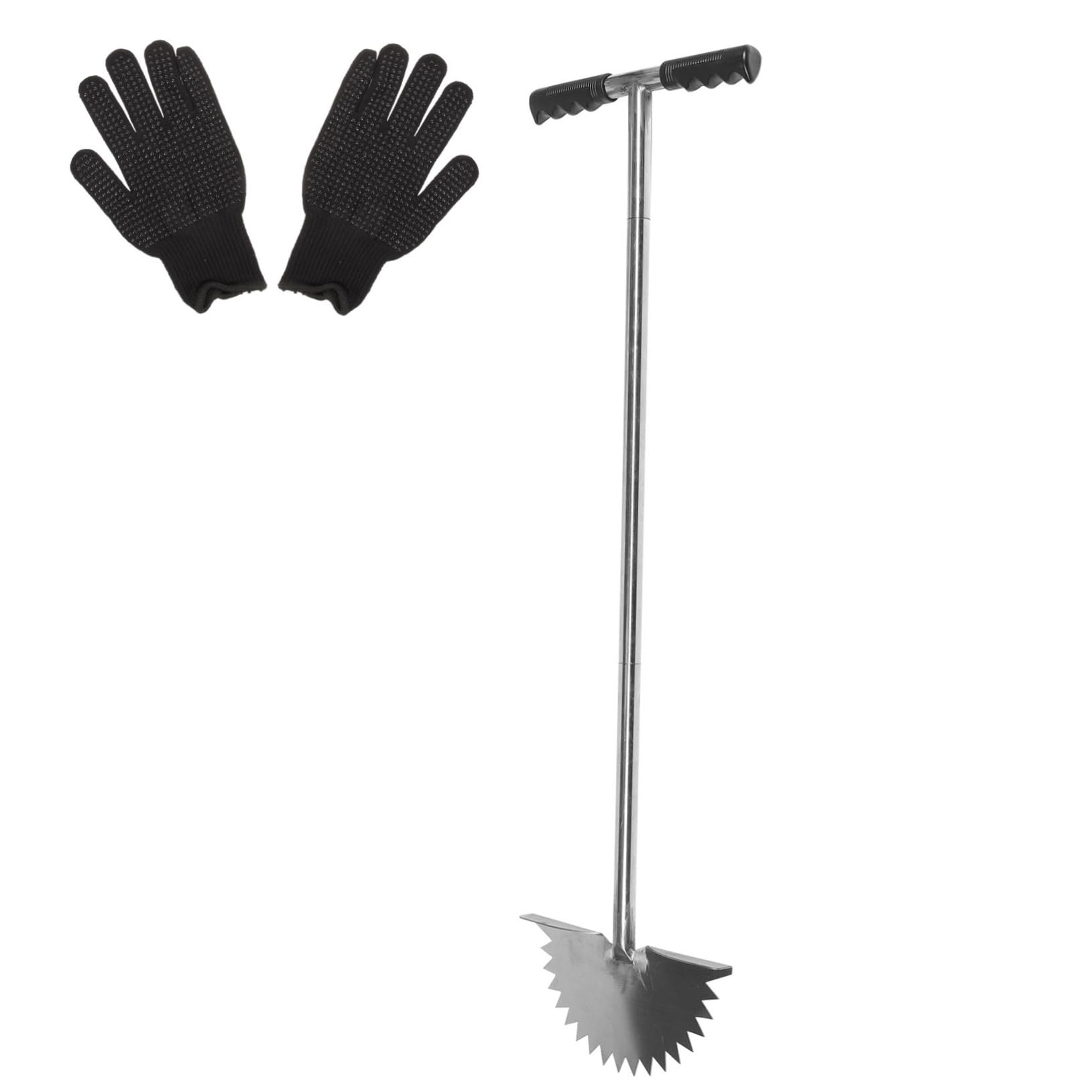 Tagliabordi Manuale per Prato Impugnatura Bordatore per Giardinaggio e Manutenzione del Prato Realizzato in Acciaio Inox e Plastica Durevole
