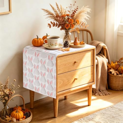 Small Table Runner 36 Inch, Fall Christmas Holiday Dresser Decor
