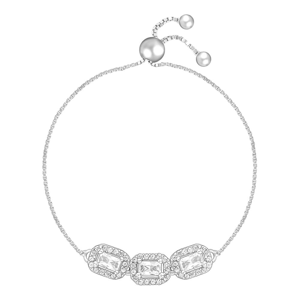 GIVA 925 Silver Triple Zircon Bracelet, Adjustable | Gifts for Girlfriend, Gifts for Women and Girls | With Certificate of Authenticity and 925 Stamp | 6 Month Warranty* (B0B9Y62T6W) Amazon Price History, Amazon Price Tracker