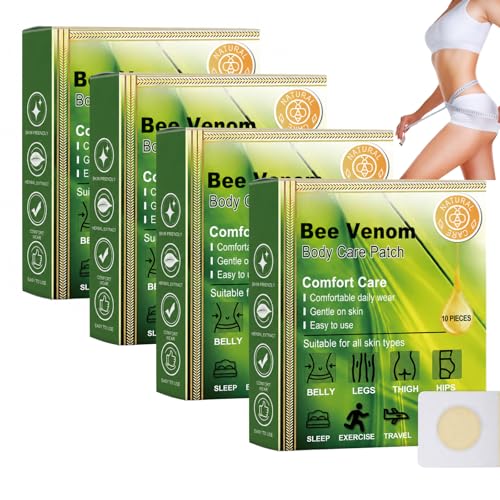 40Pcs Bee Venom Body Shaping Patches Firming & Sculpting Patches for Belly Waist & Legs Skin Smoothing & Contouring Formula Advanced Micro-Surface Patches for Daily Body Care