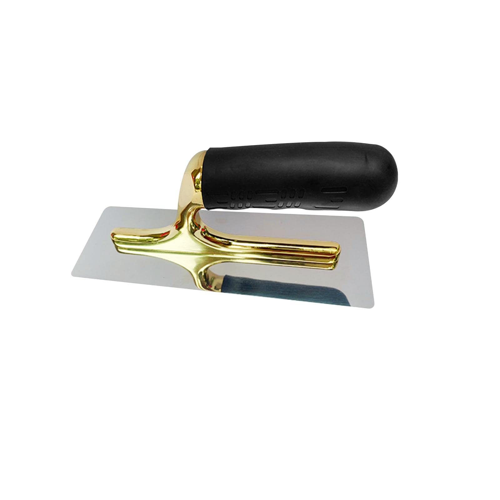 Set di 2 cazzuole per cartongesso in acciaio inox con manico morbido per muri, calcestruzzo, 20 cm