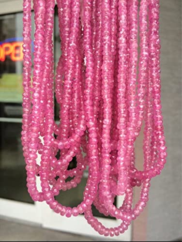 Saphir rose petite taille 2mm pour réparer ou personnaliser un collier