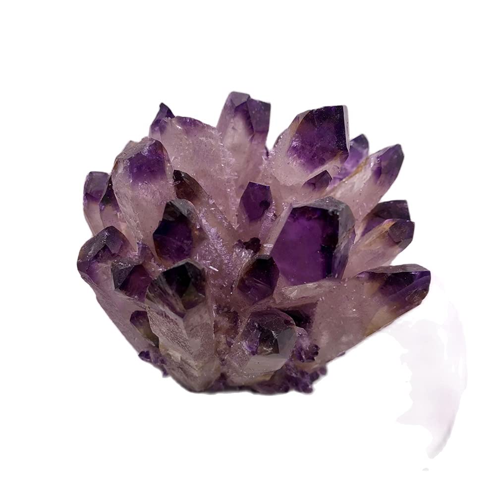 Amas de Cristaux naturels, améthyste, spécimen de minerai, Pierre de Quartz Violette, Cristaux Ra, décoration de Maison, Articles for la Maison JIZTGEDM (Size : 500-600g)