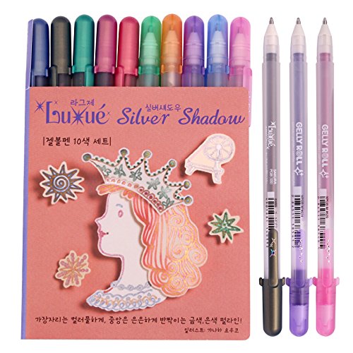 Bolígrafo Gel Silver Shadow 10 Piezas 1.0 mm Colores miniatura 1