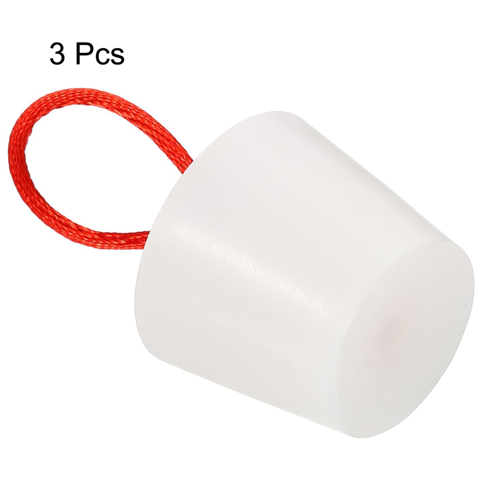 TOP-VIGOR 3Pcs Rubber Tapered Plug, 25mm to 33mm Solid Bathtub Bungs Stopper with Handle - Image 3