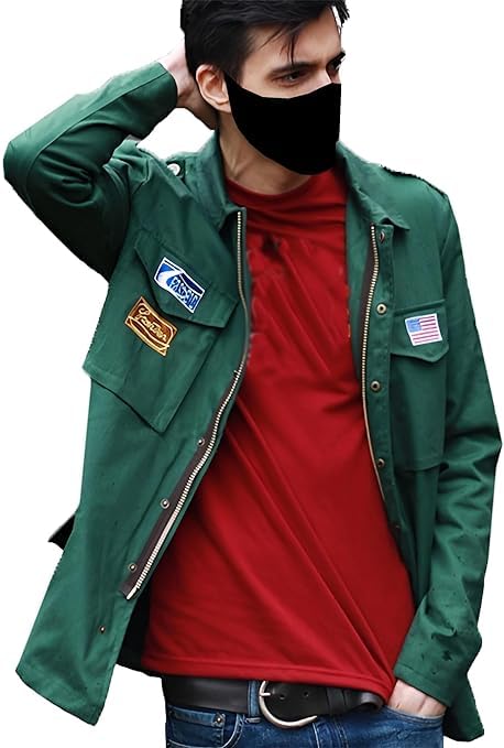 Jaqueta Masculina SF FASHIONS - Algodão Leve, Verde, Estilo Casual