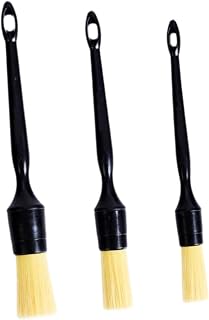 3X Car Detailing Brush Car Washing Kit Multi Purpose No Scratch Easy to Hang with Handle Supplies Accessories