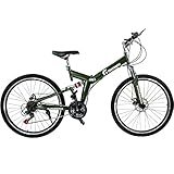 CENTURFIT Bicicleta de Montaña Rodada 26 con 21 Velocidades Frenos de Disco en Las 2 Llantas...