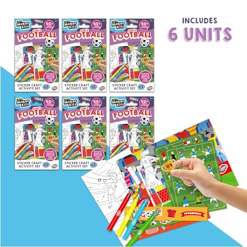 Bladez Toyz Girls Football Sticker Activity Set, Creative Fun with Stickers & Colouring - Image 2