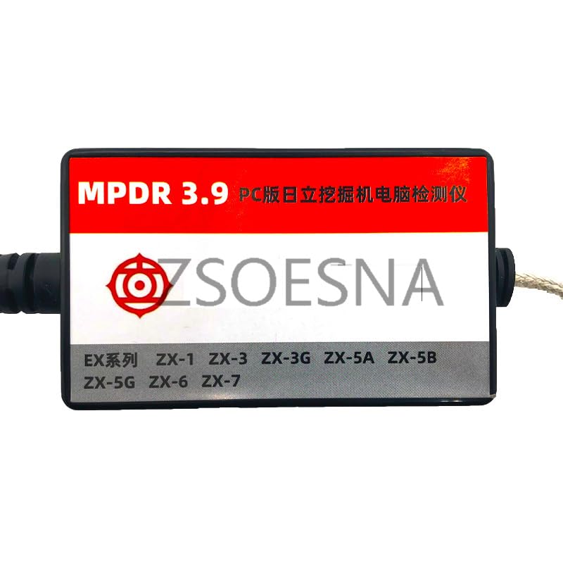 Outil De Diagnostic MPDR 3.9 Pour Pelleteuses Hitachi (ZX/EX Séries) - Boîtier Robuste Avec Câble Et étui