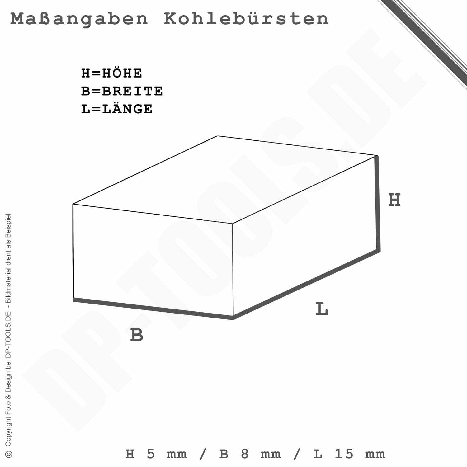 Escobillas de carbón para Bosch GST 90 E 5 x 8 mm
