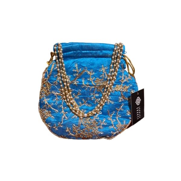 JAGRITI SHAKTI Ethnic Potli Bags For Women | Ethnic Handbags For Women | Carry Pouches Embroidered Bags| Handbag for Women Wedding Party (Color-Multicolor) - Image 4