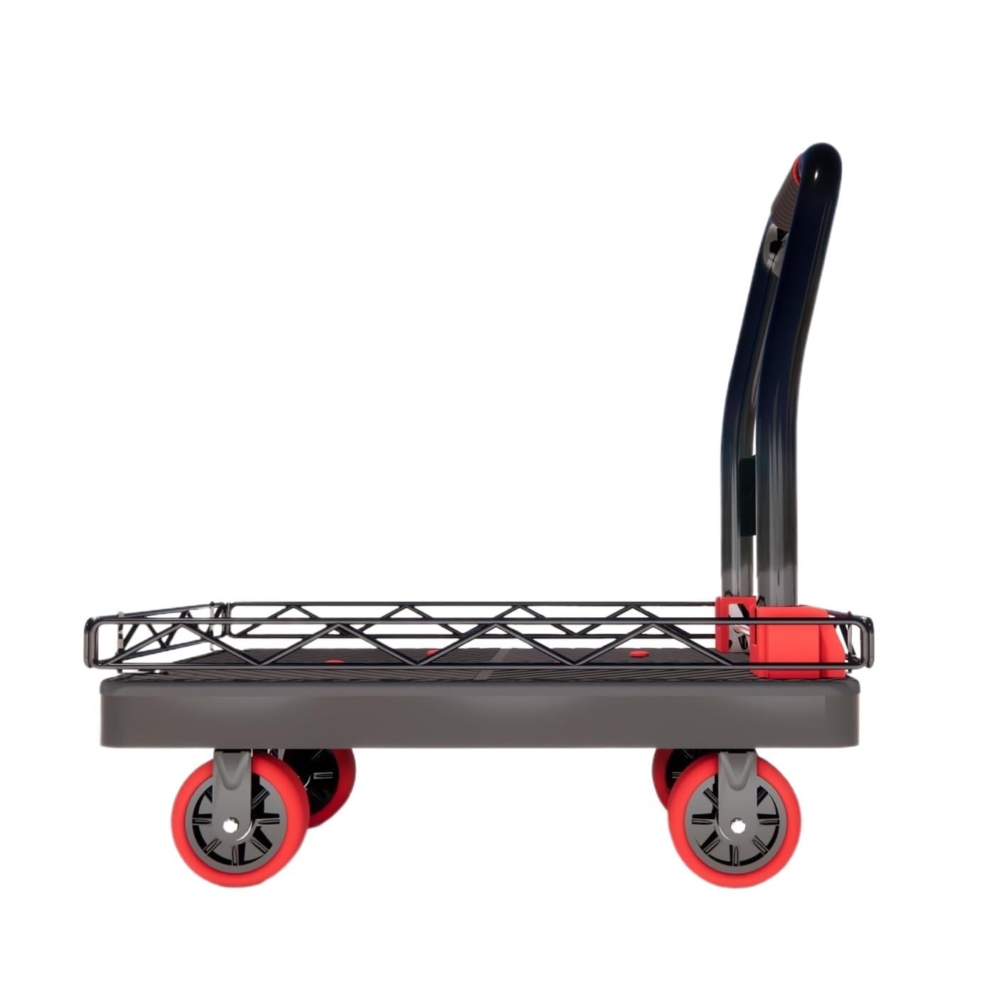 Garage Trolley Heavy Duty Platform Trucks Flatbed Carts Push Cart Dolly Platform Hand Truck
