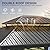 YITAHOME 12x14ft Hardtop Gazebo with Nettings and Curtains, Heavy Duty Double Roof Galvanized Steel Outdoor Combined of Vertical Stripes Roof for Patio, Backyard, Deck, Lawns, Gray
