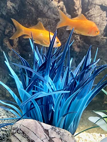 Tyrol Artificial Aquarium Plant - Plastic on Base - Green Bush Indoor Plant - Easy Anchoring - Made in France - Image 2