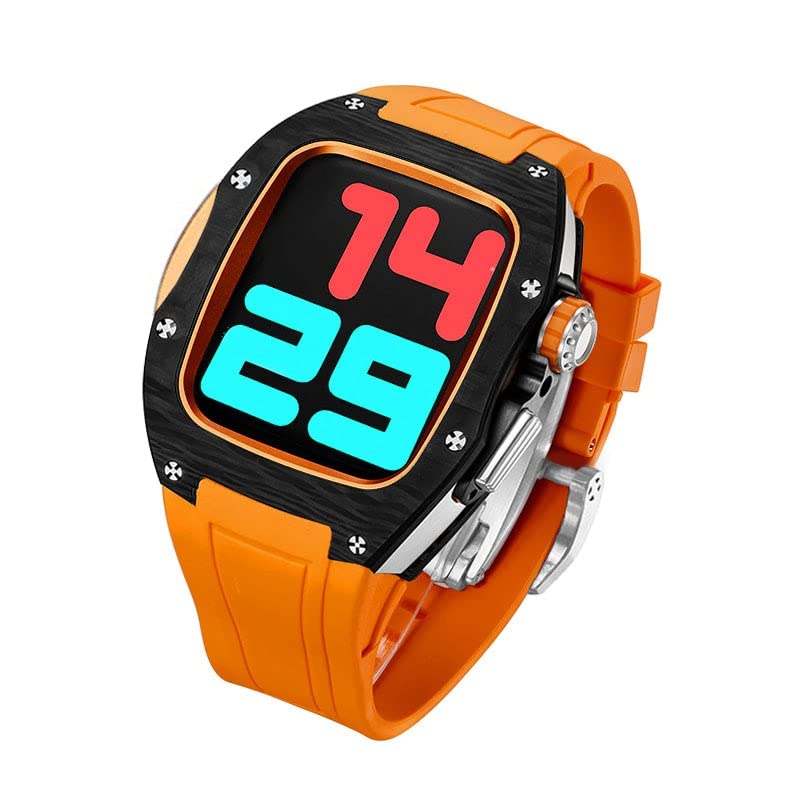 Boîtier carbone Apple Watch 45mm idéal pour le bureau et le sport