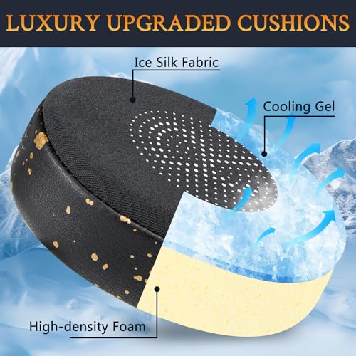 SOULWIT Cooling Gel Earpads Replacement for Jabra Evolve2 65 (Evolve 2 65MS 65UC MS UC)/Evolve2 40 (40UC 40MS USB)/Elite 45h On-Ear Wireless Headset - Image 4