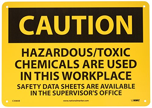 Panneau OSHA NMC C308AB évite les accidents liés aux produits toxiques
