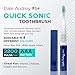 Dale Audrey Quick Sonic Electric Toothbrush for Adults | Smart Rechargeable Battery Powered Toothbrush for Deep Cleaning with Automatic Stain and Superior Plaque Removal Capabilities