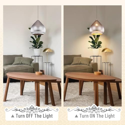 Image of 2 Pack Pendant Light Moroccan Chandelier Vintage Farmhouse Light