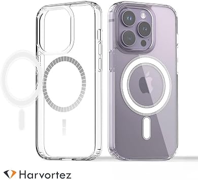 HARVORTEZ iPhone 13 Mini MagSafe ile Uyumlu ŞEFFAF, Manyetik Kılıf, Kablosuz Şarj Desteği, Ultra Berrak Kapak, 1'e 1 Uyumlu, Çevre Dostu Malzeme, Güçlü Koruma, Optimal Case (Şeffaf)