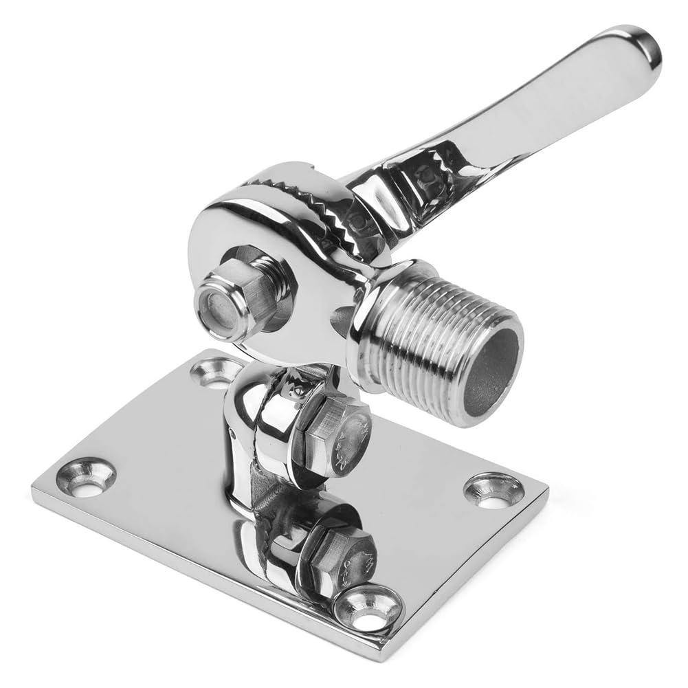 Antenne VHF Marine inox 316 support ajustable haute performance - 7