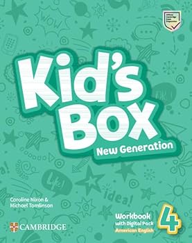 Paperback Kid's Box New Generation Level 4 Workbook with Digital Pack American English Book