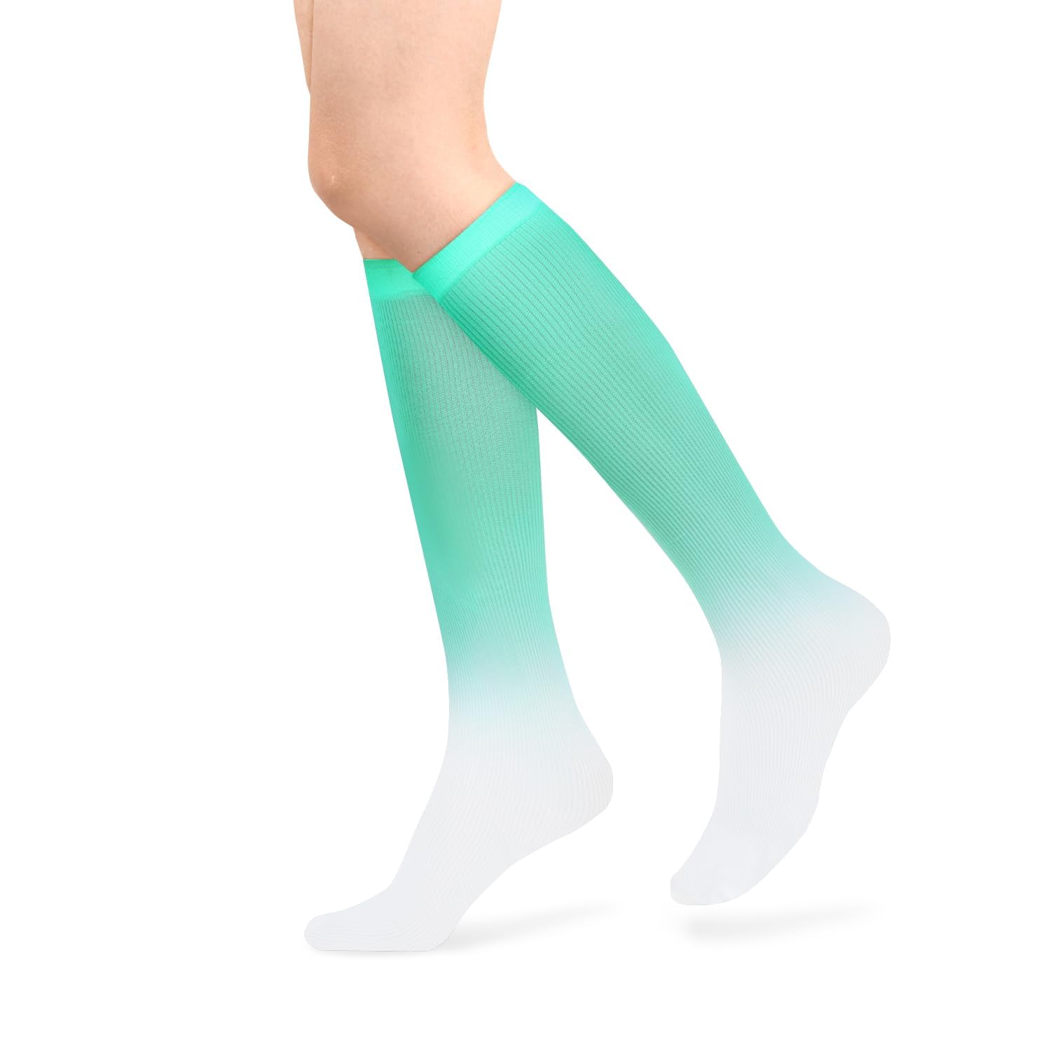 Benefeet Sox Women Girls Thin Nylon Knee High Socks Long Tube Socks Unisex Soft Cozy High Calf Sock Tie Dye/Gradient