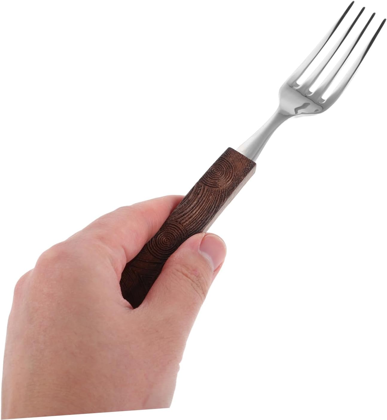 Dinner Forks Stainless Steel Walnut Wood Handle for Hotel Service