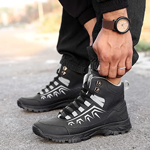 Image of Bacca Bucci Deodar 6 inches Riding Boots for Mountaineering Backpacking Hiking and Trekking
