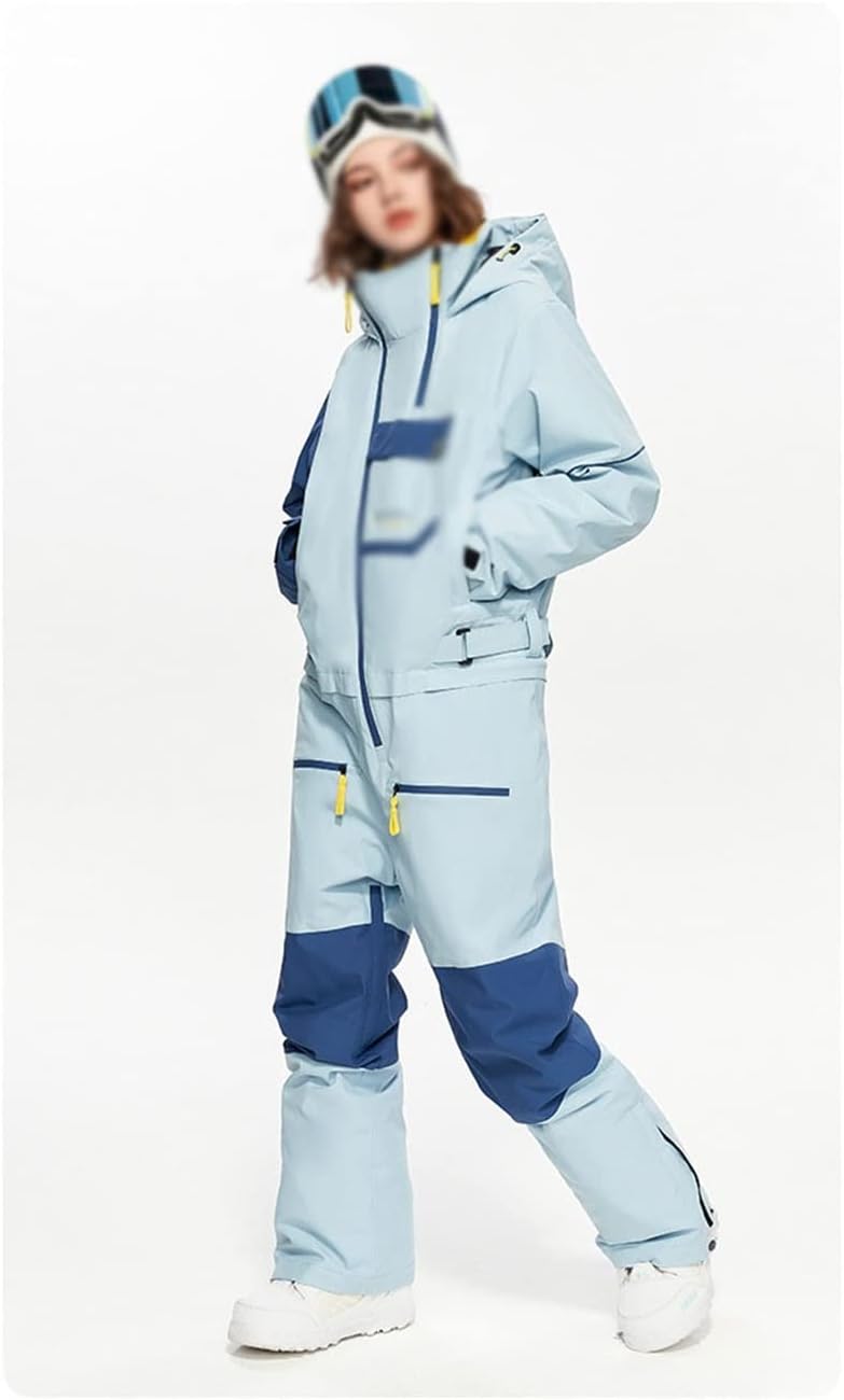 Women's outdoor sports snowboard jacket jumpsuit winter -piece ski suit cotton overalls