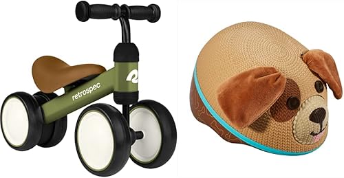 Miniatura 1 de Retrospec Cricket Baby Walker - Bicicleta de equilibrio con 4 ruedas para edades de 12 a 24 meses, juguetes de paseo para niños y niñas, talla única