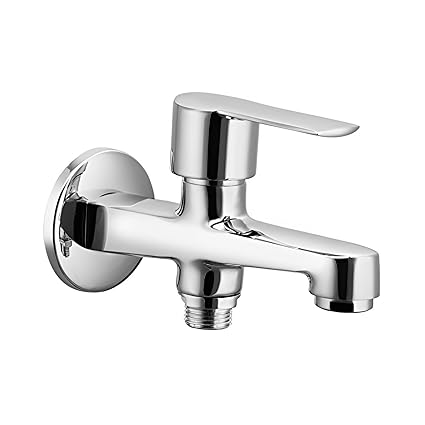 PARRYWARE Crust Series Wall Mounted WC Area Two Way BIB Cock (Chrome) | Center Lever, Brass Body | Bib Tap for Bathroom, Toilet, Home | G3167A1