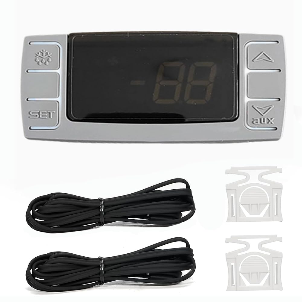 XR06CX-5R0C1 Contrôleur de thermostat numérique,ventilateur de dégivrage du compresseur 230v / 50-60hz avec entrées de sondes pour unités de réfrigération ventilées à moyenne et basse température