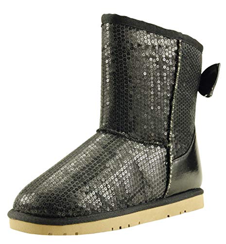 The Doll Maker Metallic Gold Sequins Snow Boot - FBA1641707C-22