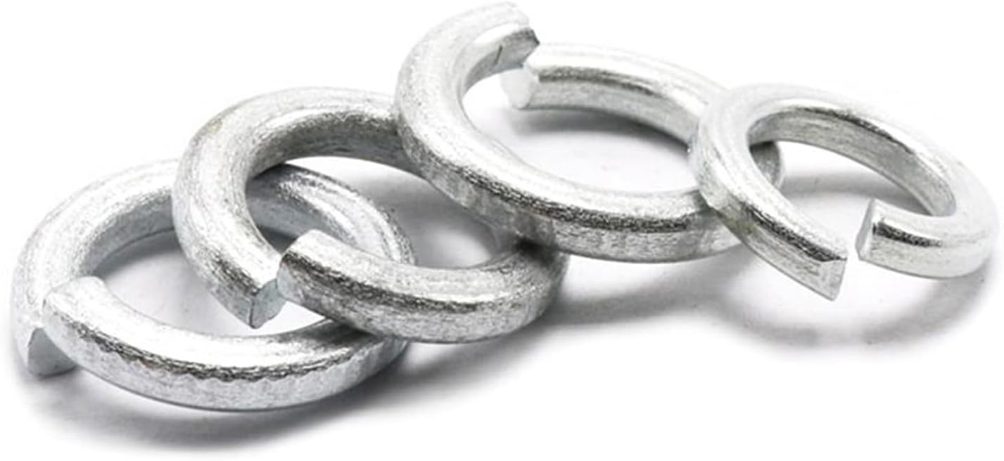 1-200pcs M2-M36 Galvanized Carbon Steel Spring Washers for Mechanical Equipment, Home Appliances(M12)