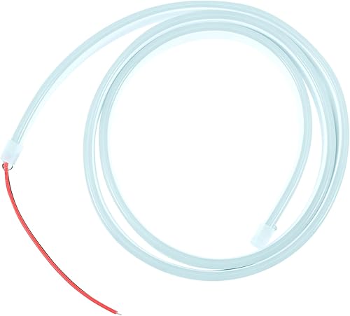 Tira de luz LED para capó, luces de neón LED, barras de luz LED de plástico, luces LED de neón azul cielo, tiras de luz de neón, tira de luz lineal