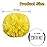 Hooshing 2PCS Yellow Pom Poms Cheerleading with Baton Handle for Team Spirit Sports Dance Cheering Kids Adults
