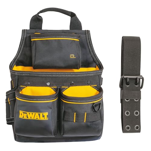 DEWALT Tool Pouch with Belt, 13 Pocket Professional Small Tool Belt Pouch (DWST540201)