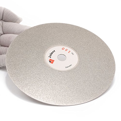 Image of 6 inch inch 150 mm Grit 180 Diamond Grinding Disc Abrasive Wheel Coated Flat Lap Disk Jewelry Tools for Gemstone Glass Rock Ceramics