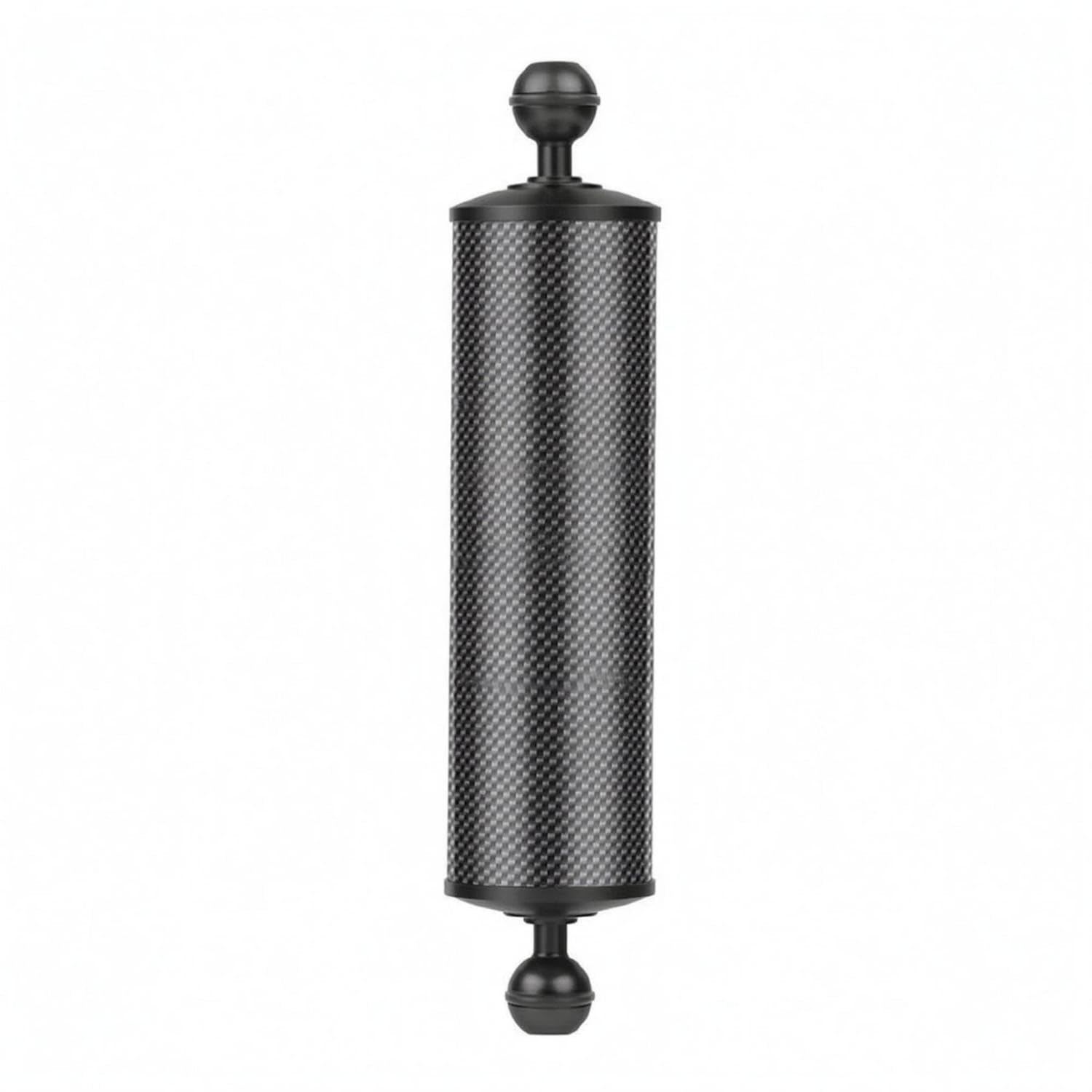 60 Mm Body Diameter Carbon Fiber Buoyancy Arm Black End Caps Double Ball Buoyancy Arm, Black, 10 Inch-image-39