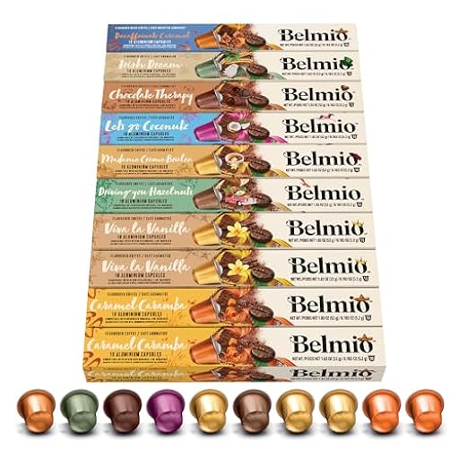 Belmio Cápsulas Nespresso Compatibles, Pack Gama Todos los Sabores, Capsulas de Café Tostado Medio, Intensidad 6 y 7, Auténtica Calidad de Bélgica, 8 Sabores, 100 Unidades | Ya disponible en tu tienda friki favorita! En mundofriki.es! Belmio Cápsulas Nespresso Compatibles, Pack Gama Todos los Sabores, Capsulas de Café Tostado Medio, Intensidad 6 y 7, Auténtica Calidad de Bélgica, 8 Sabores, 100 Unidades | Ya disponible en tu tienda friki favorita! En mundofriki.es!