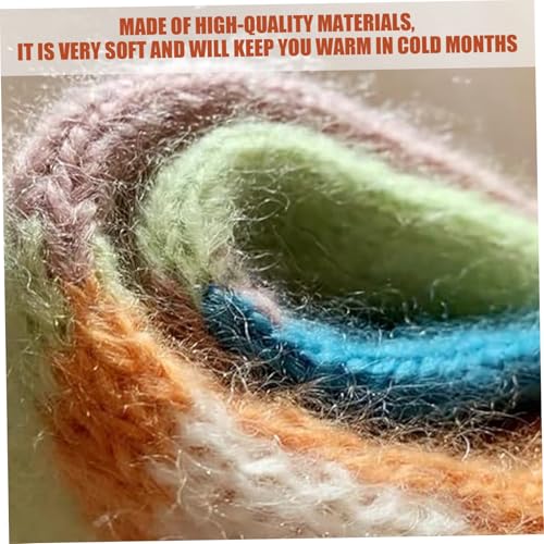 Fox Shaped Cute Winter Scarf, Warm Soft Thick Polyester Knit Long Scarf for Women4