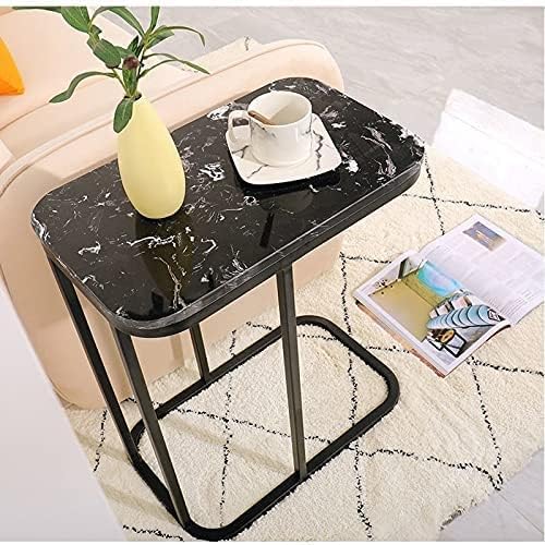 Side Table/End Table,Marble Slate countertops Living Room Sofa Small Family Living Room Tv Small Corner Coffee Table