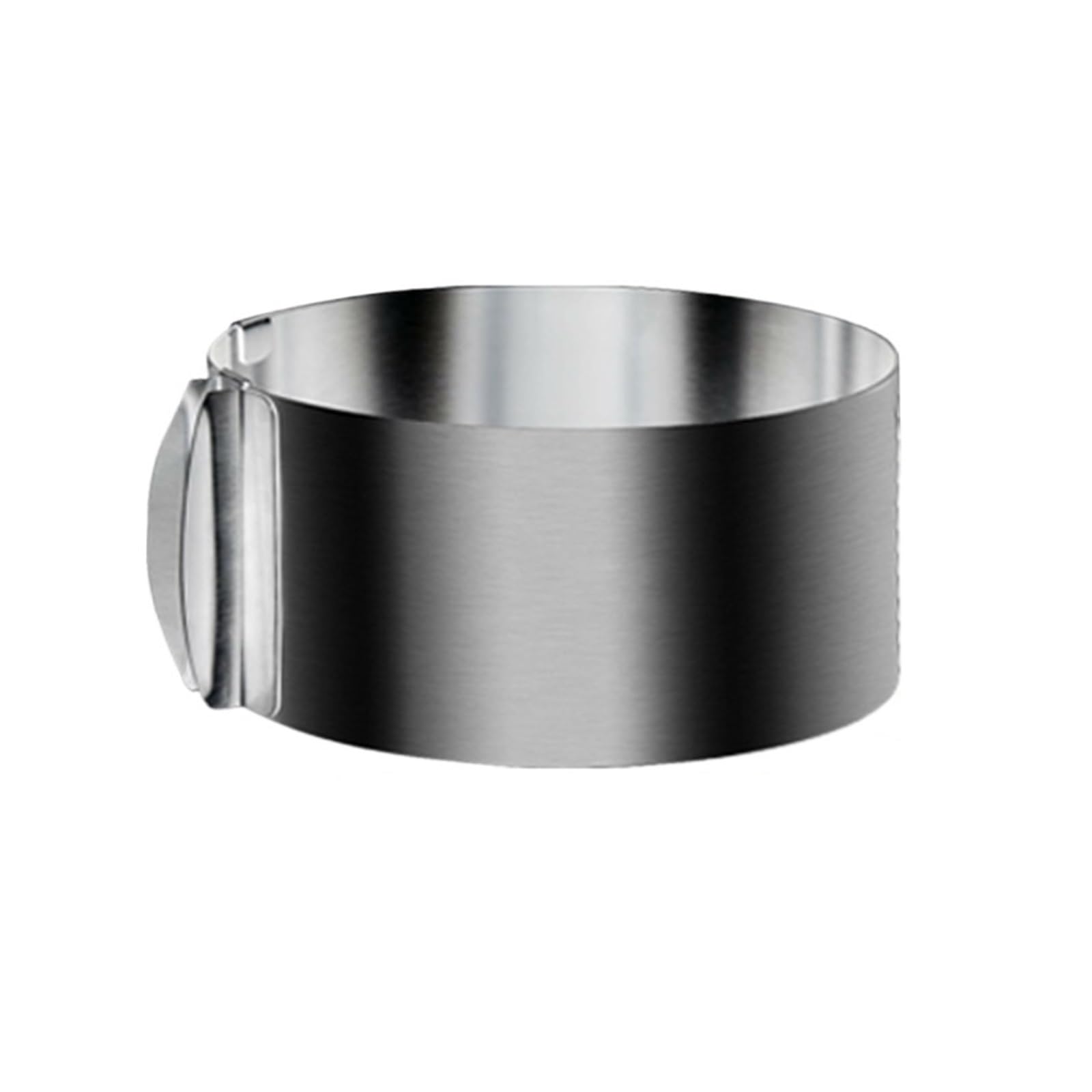 Edelstahl-Mousse-Ring Einstellbare Kuchen Ring Edelstahl Mousse Form for Backen(Round Mold)