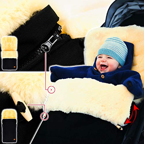 Coprigambe (100% vera pelliccia d'agnello) per