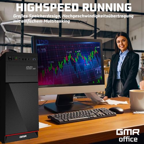GMR Ultra i7 Business Office PC - Schneller Rechner | 3 Jahre Garantie | 32 GB RAM | 1000GB SSD | DVD±RW | USB 3 | Windows 11 Prof | WiFi-Bluetooth