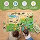 BONNYCO Filztafel mit 116 Dschungeltiere-Figuren. Montessori-Spielzeug und Geburtstags Geschenke für Kinder von 3 bis 8 Jahren. Sensoriktafel für Autismus, Lernspiele vom Dschungel
