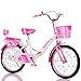 FUFU Bicicleta de 16-20 Pulgadas para niños y niña Ciclismo, Adecuado para niños de 5 a 14 años. (Color : Pink, Size : 20in)